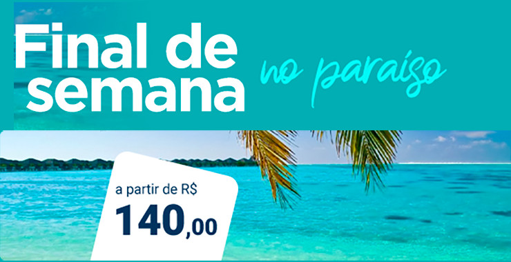 Banner Final de Semana no paraíso